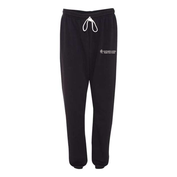 Bella + Canvas Unisex Sponge Fleece Long Scrunch Pants - Embroidered Logo Thumbnail