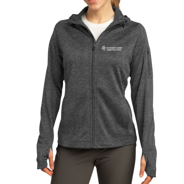 Sport-Tek Ladies Tech Fleece Full-Zip Hooded Jacket - Embroidered Logo Thumbnail